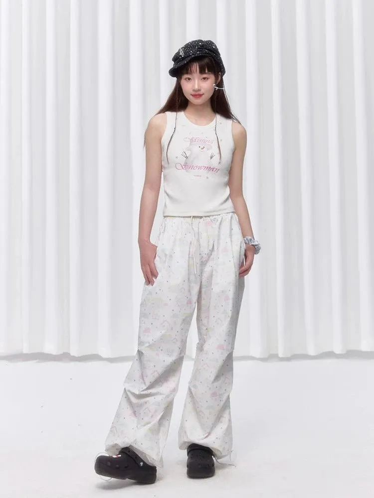 Printed casual pants【s0000008032】