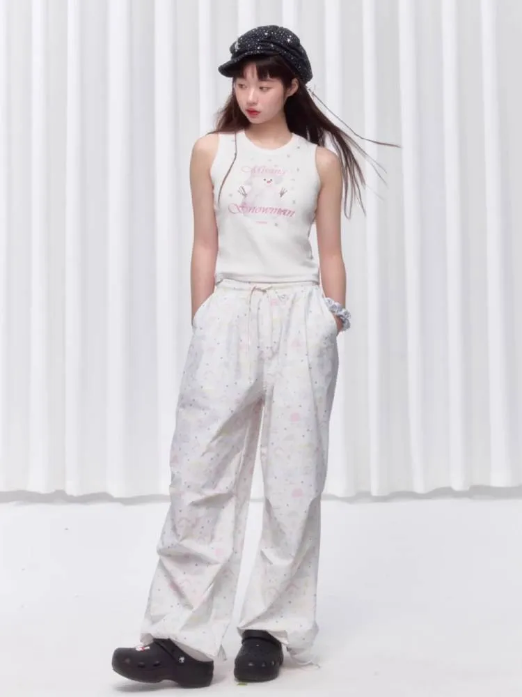Printed casual pants【s0000008032】