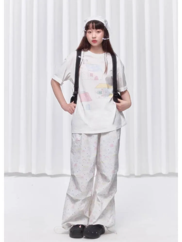 Printed casual pants【s0000008032】
