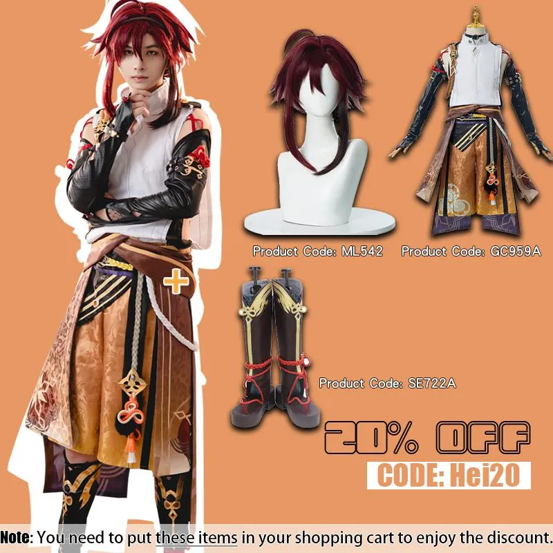【Ready To Ship】Genshin Impact Shikanoin Heizou Cosplay Costume