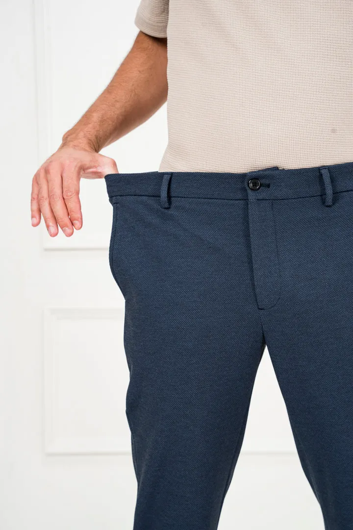 Sail Blue Textured Power-Stretch Pants