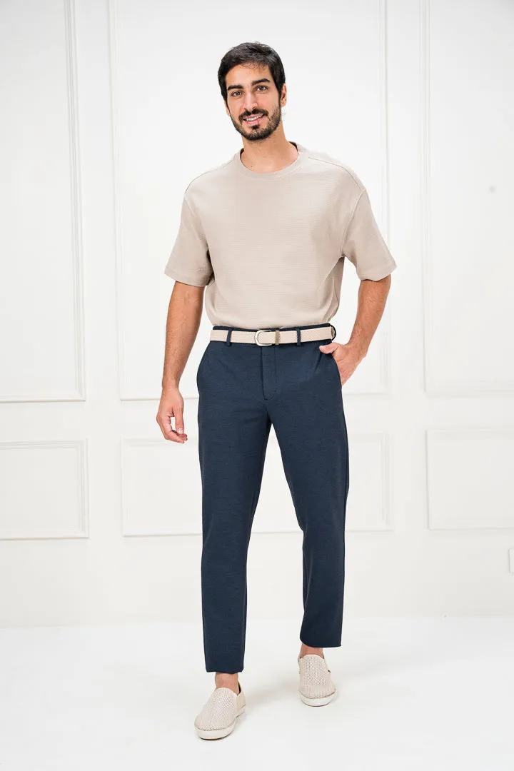 Sail Blue Textured Power-Stretch Pants