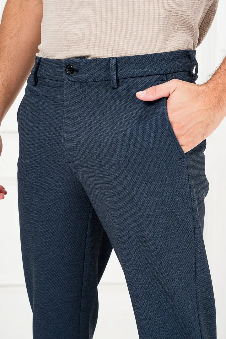 Sail Blue Textured Power-Stretch Pants