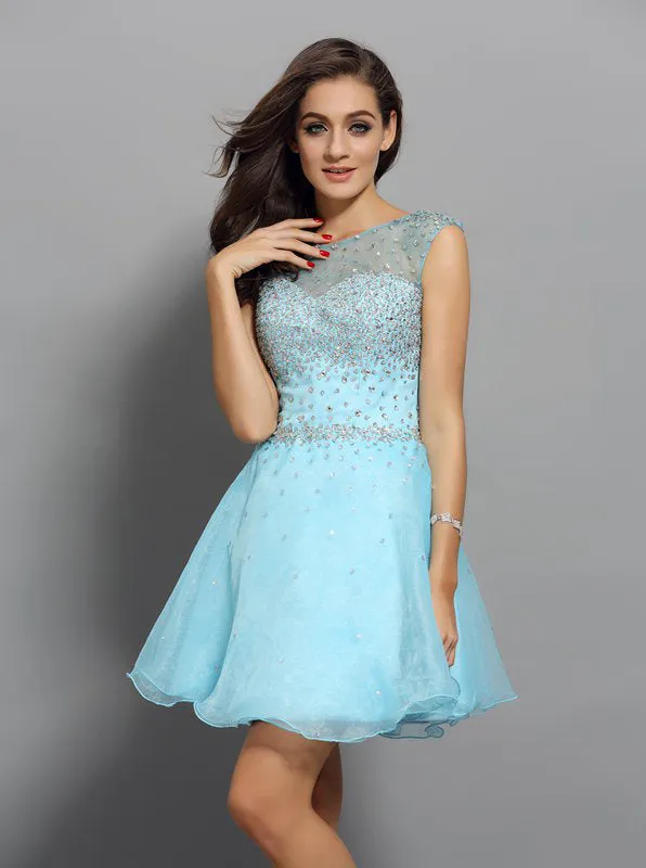 SkyBlue Sweet 16 Dresses,Beaded Sweet 16 Dress,Backless Sweet 16 Dress,SW00042