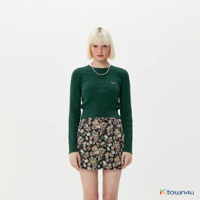 Small Cherry Round Knit KA [Green]