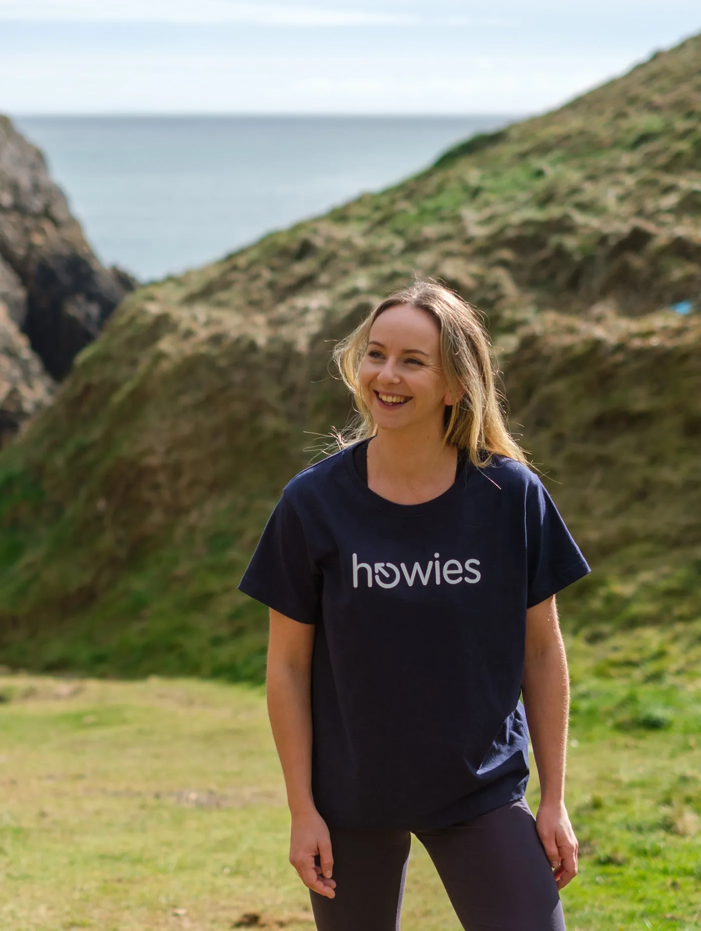 Women's Button Logo Printed Organic T-shirt